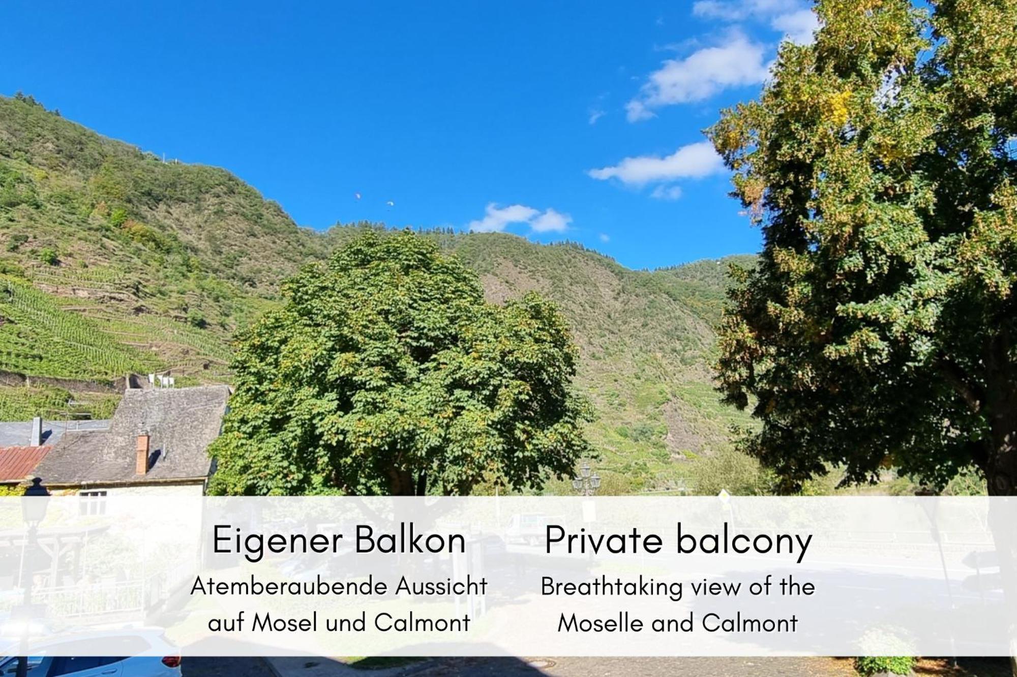 Winzerhaus Am Calmont - Charme & Moselblick Appartement Bremm Buitenkant foto